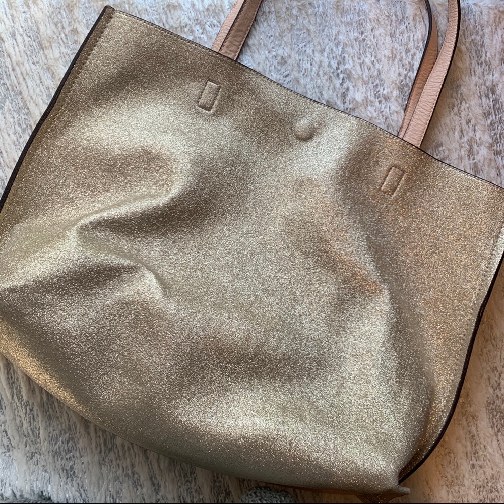 Rose Gold Blush Reversible Tote